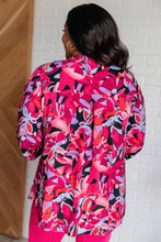 Load image into Gallery viewer, Lizzy Top in Black and Magenta Multi Floral