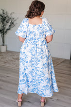 Load image into Gallery viewer, On Cloud 9 Square Neck Floral Dress in Blue