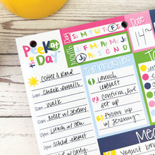 Load image into Gallery viewer, Peek at the Day™ Daily Planner Pad | All Bright &amp; Cheery