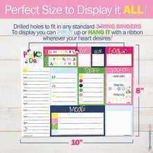 Load image into Gallery viewer, Peek at the Day™ Daily Planner Pad | All Bright &amp; Cheery