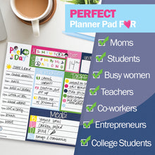 Load image into Gallery viewer, Peek at the Day™ Daily Planner Pad | All Bright &amp; Cheery