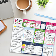 Load image into Gallery viewer, Peek at the Day™ Daily Planner Pad | All Bright &amp; Cheery