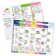 Load image into Gallery viewer, Peek at the Week® Weekly Planner Pad | Simple Cheery Week