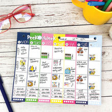 Load image into Gallery viewer, Peek at the Week® Weekly Planner Pad | Simple Cheery Week