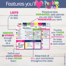 Load image into Gallery viewer, Peek at the Week® Weekly Planner Pad