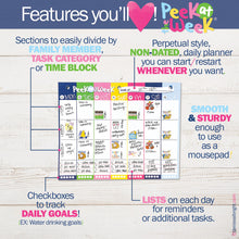 Load image into Gallery viewer, Peek at the Week® Weekly Planner Pad | Simple Cheery Week