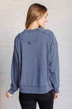 Load image into Gallery viewer, Quick Fix Mineral Wash Crew Neck Pullover in Psychic