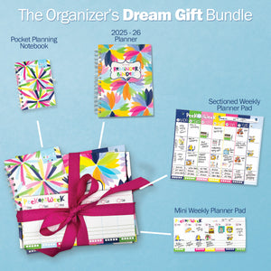 NEW! Dream Gift Planner Bundle | 2025-26 Reminder Binder® Planner | [2] Planner Pads & Pocket Notebook