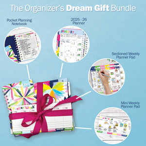 NEW! Dream Gift Planner Bundle | 2025-26 Reminder Binder® Planner | [2] Planner Pads & Pocket Notebook