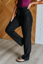 Load image into Gallery viewer, Runner&#39;s High Drawstring Joggers in Black