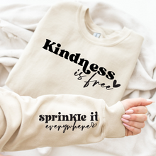 Load image into Gallery viewer, Kindness Is Free Graphic Sweatshirt