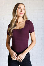 Load image into Gallery viewer, They&#39;re Not Like Us Square Neck Bodysuit in Cassis