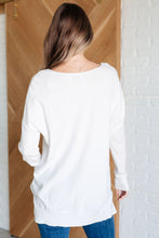 Load image into Gallery viewer, V-Neck Front Seam Sweater in Ivory