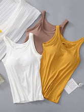 Load image into Gallery viewer, Round Neck Tank with Bra