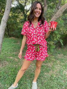 Christmas Candy Pajama Set in Three Colors