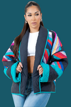 Load image into Gallery viewer, Gone With The Wind Multicolor Puffer Jacket