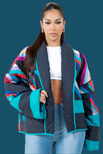 Load image into Gallery viewer, Gone With The Wind Multicolor Puffer Jacket