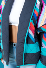 Load image into Gallery viewer, Gone With The Wind Multicolor Puffer Jacket