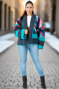 Gone With The Wind Multicolor Puffer Jacket