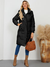 Load image into Gallery viewer, KAILEY Long Sleeve Longline Hooded Winter Coat