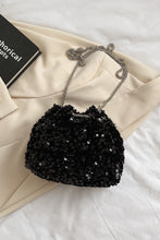 Load image into Gallery viewer, Sequin Chain Drawstring Bucket Bag