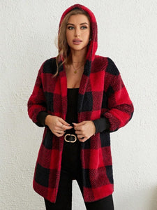 Buffy Buffalo Plaid Hooded Coat