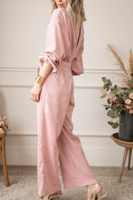 Load image into Gallery viewer, V-Neck Balloon Sleeve Wide Leg Jumpsuit