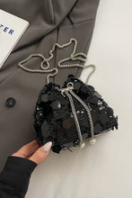 Load image into Gallery viewer, Drawstring Sequin Crossbody Bag