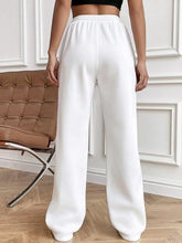 Load image into Gallery viewer, Drawstring Wide Leg Pants with Pockets