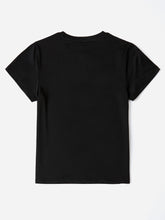 Load image into Gallery viewer, Letter Round Neck Short Sleeve T-Shirt