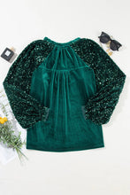 Load image into Gallery viewer, Home for the Holidays Sequin Blouse