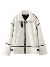 Load image into Gallery viewer, Ivy Zip Up Long Sleeve Sherpa Jacket