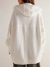 Load image into Gallery viewer, Jackie Exposed Seam Open Front Batwing Sleeve Hooded Cardigan