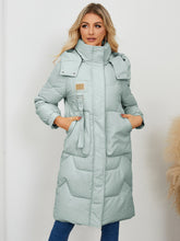 Load image into Gallery viewer, KAILEY Long Sleeve Longline Hooded Winter Coat