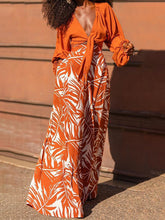 Load image into Gallery viewer, You Glow, Girl Flowy Two-Piece Wide Leg Pants Set